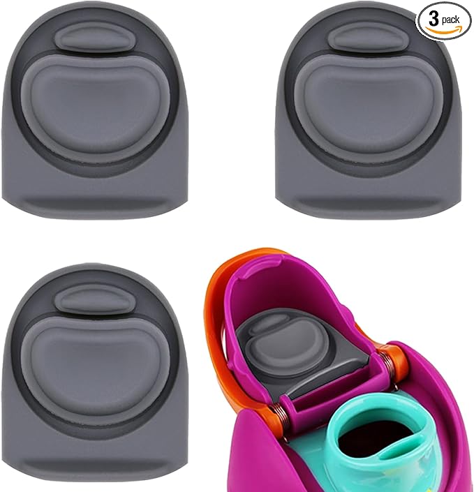 3pcs Replacement Silicone Stopper Seal Compatible with Owala FreeSip 24oz 32oz,Water Bottle Lid Cap Rubber Seal Parts for Owala 16/19/24/32/40oz Spout Gasket Mouthpiece Piece Accessories B3S1