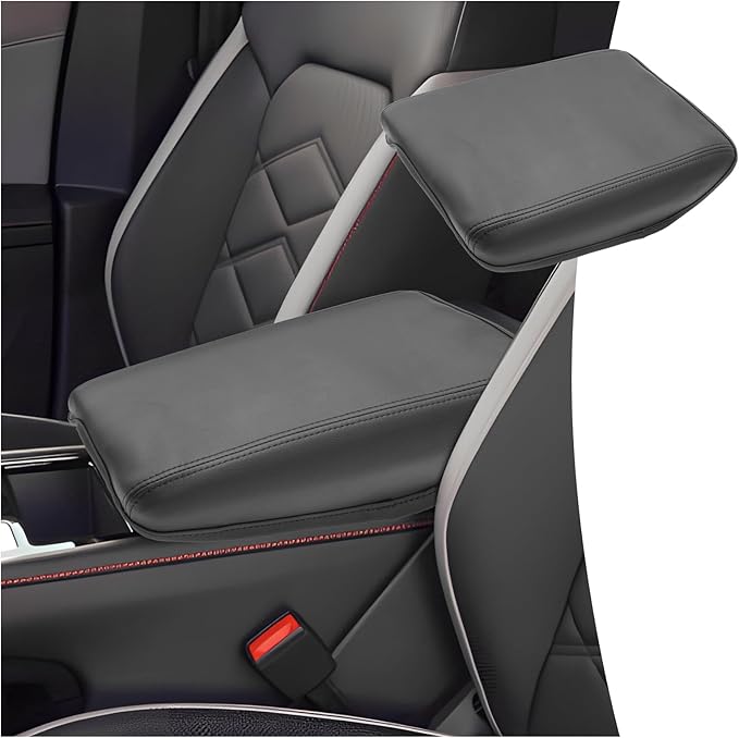 CDEFG for Volkswagen Atlas 2024 2025 2026 Center Console Cover Armrest Box Cover for VW Atlas (SE, Peak Edition, SEL, Cross Sport, SEL Premium R-Line) Accessories Console Arm Rest Protector