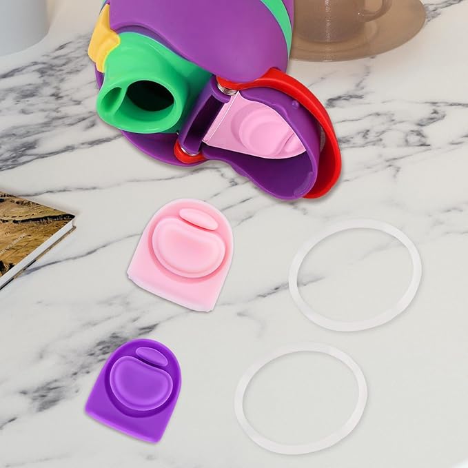 2 Sets Replacement Stopper and O Ring Gasket Compatible with Owala FreeSip 24oz 32oz,Water Bottle Lid Insert Cap Rubber Seal Parts for Owala 16/19/24/32/40oz Mouthpiece Accessories FA1