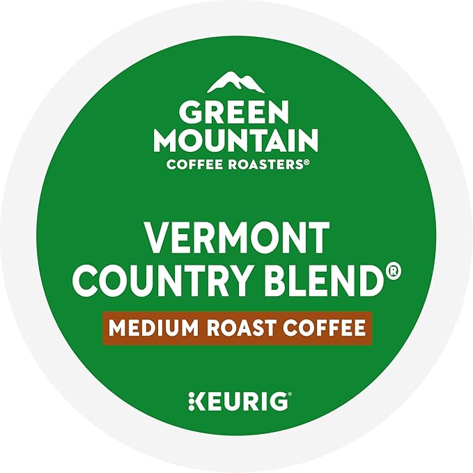 Green Mountain Coffee Roasters Vermont Country Blend Keurig Single-Serve K-Cup Pods, Medium Roast Coffee, 60 Count (6 Packs of 10)