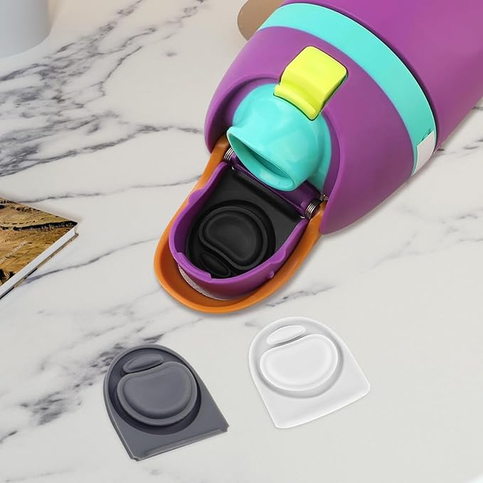 3pcs Replacement Rubber Stopper Seal Compatible with Owala FreeSip 24oz 32oz,Water Bottle Lid Cap Silicone Seal Parts for Owala 16/19/24/32/40oz Spout Gasket Mouthpiece Piece Accessories F7