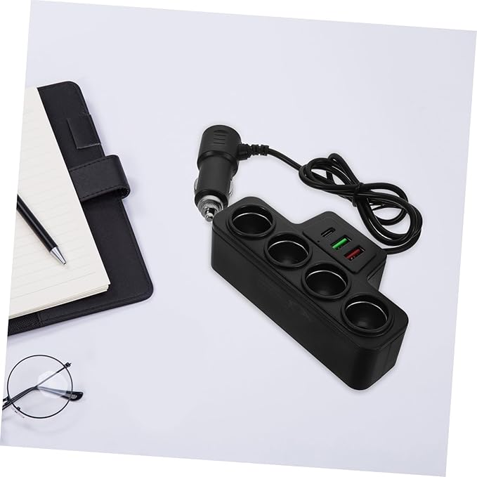 Mobestech Car Charger USB Pd Fast Charging Vehicle Power Splitter for Multiple Devices Compact Design for Travel Daily Use