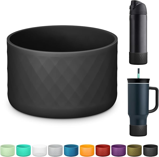 Silicone Boot for Owala Water Bottle 24 oz 32 oz 40 oz, Anti-Slip Protective Sleeve for FreeSip/Twist/Flip Stainless Steel Water Bottles Accessories