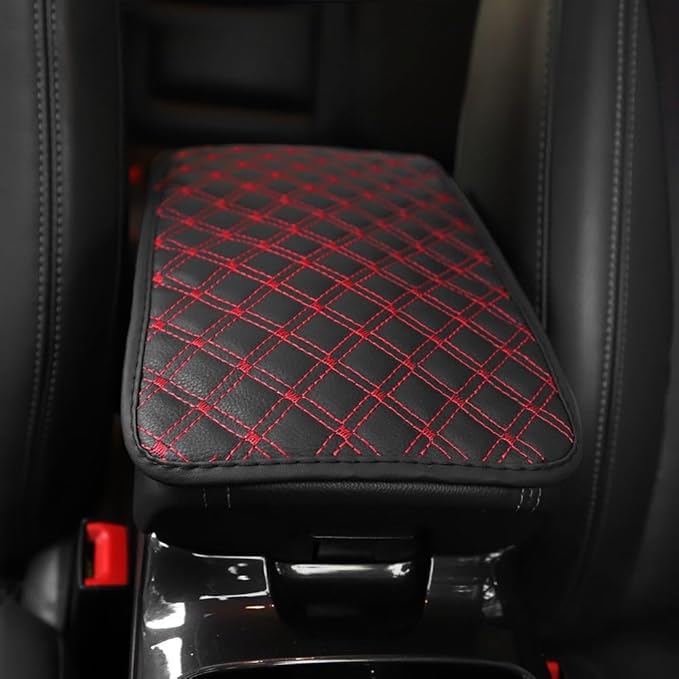 MiOYOOW Car Armrest Cover, Wear Resistant Center Console Pad Waterproof Car Center Console Cushion for Most Car SUV Truck