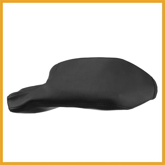Car Center Console Armrest Cover for Mazda 3 2014-2016 Faux Leather Interior Arm Rest Cover Elbow Cushion Pad Black Replacement