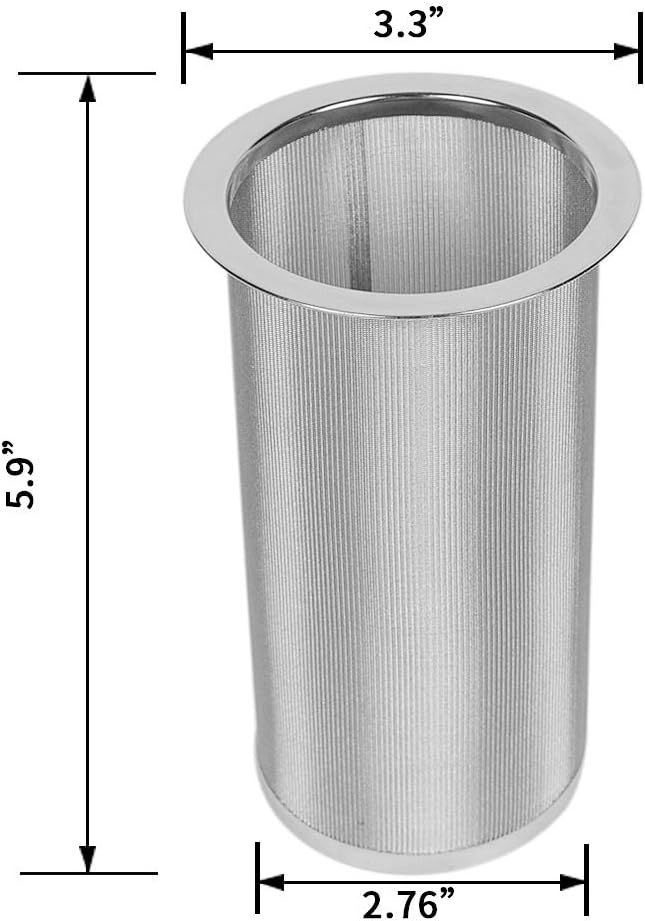 Cold Brew Coffee Maker Filter for 1Quart/32ounce Wide Mouth Mason Jar-Iced Coffee&Tea&Fruit Maker-Food grade 304 Stainless Steel coffee Filter-Free silicone seal gasket&Coffee Scoop.(Jar NOT Included)
