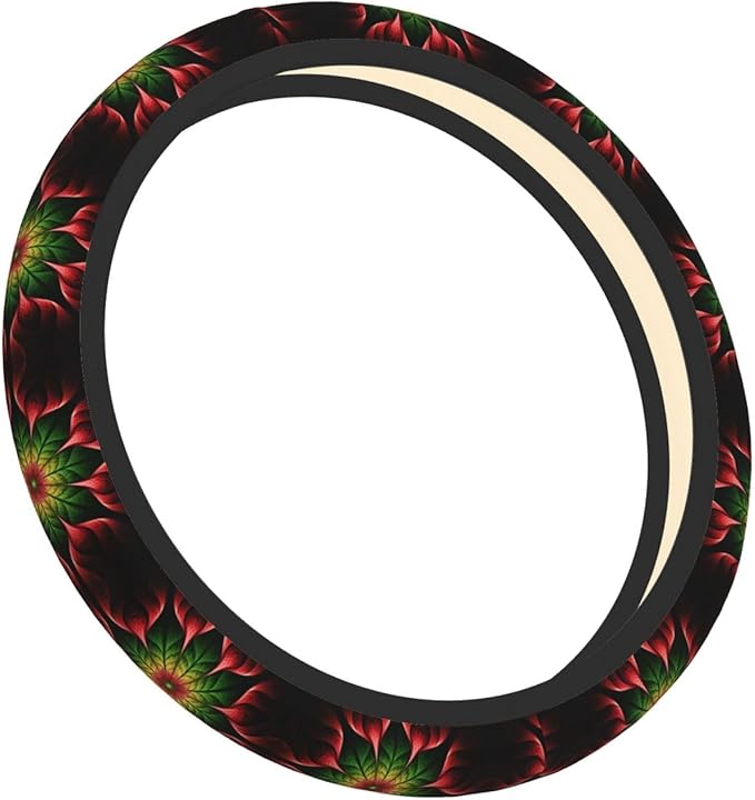 Psychedelic Universal Fit Steering Wheel Cover for Car, Truck, and SUV, Durable Steering Wheel Protection