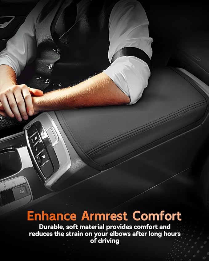 CDEFG for 2025 2026 Hyundai Tucson Center Console Cover Armrest Cover for 2022-2026 Tucson Accessories Arm Rest Protector Fit Pickup Version