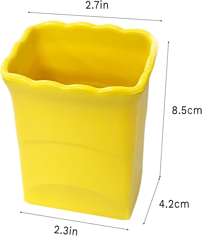Strawberry Slicer,Fruit Slicer Cup for Strawberry Banana Hard-Boiled Egg Stainless Steel Strawberry Cutter(Yellow)