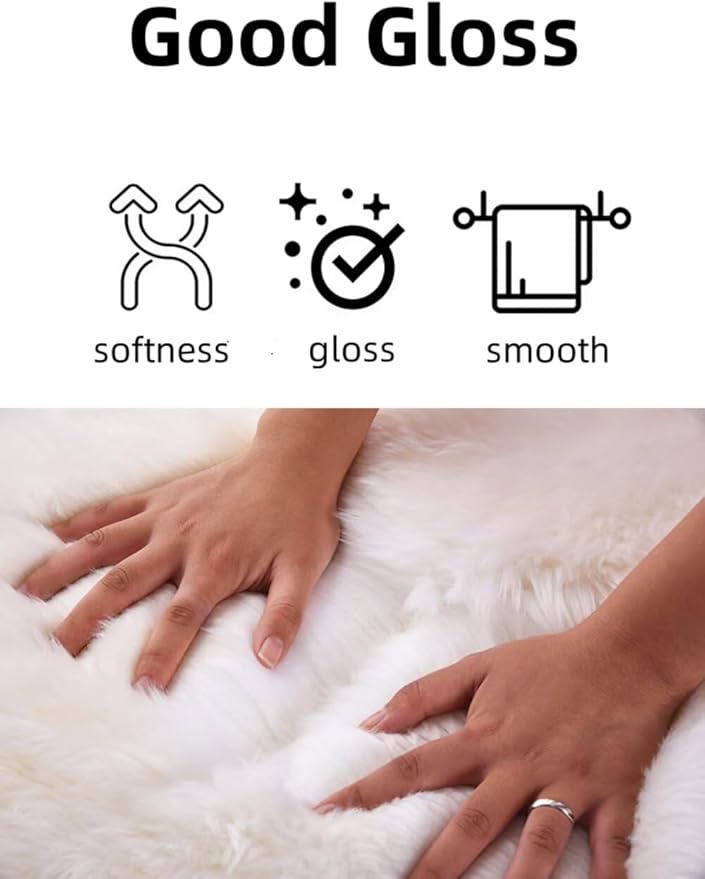 Wool Car Center Console Cover,Universal Fluffy Sheepskin Car Armrest Pad,Car Interior Accessory for Women Men,Armrest Cover Protector for Cars,Vehicles,SUV Orange