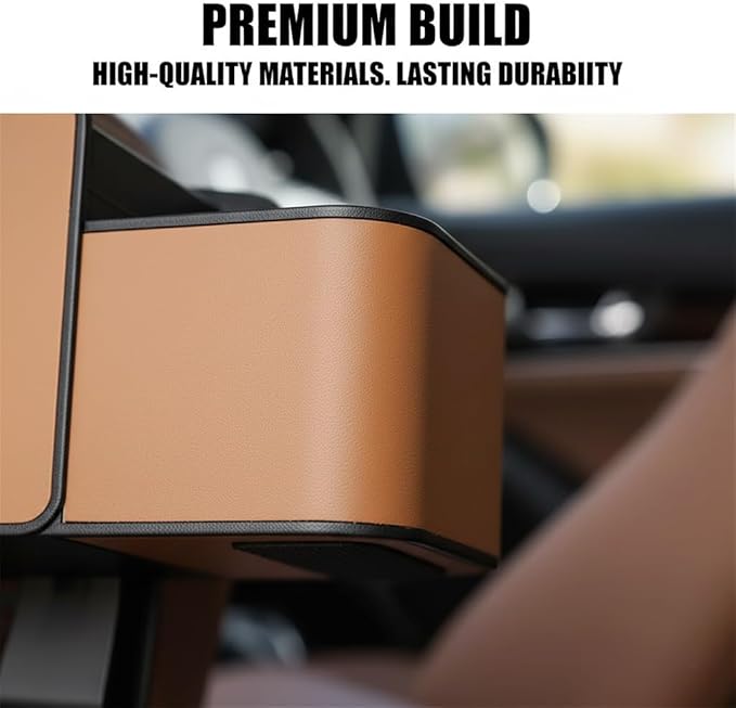 3-in-1 Car Backseat Organizer with Cup Holder, 2026 New Car Organizers and Storage, Multifunctional Back Seat Car Organizer for Hold Phones, Snacks, Drinks, and Handbags (Beige)