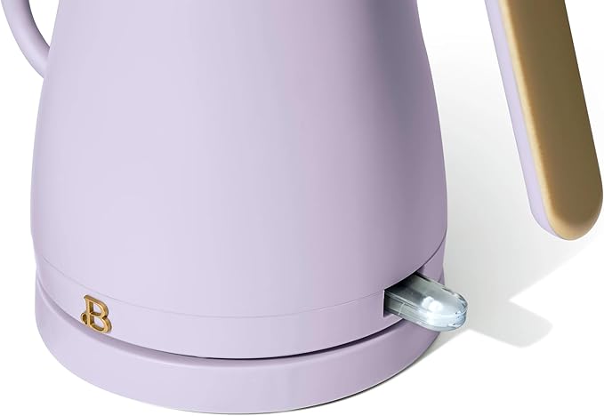 1-Liter Electric Gooseneck Kettle, 1200W Fast Heating Pour Over Coffee and Tea Kettle with Precise Spout (Lavender)