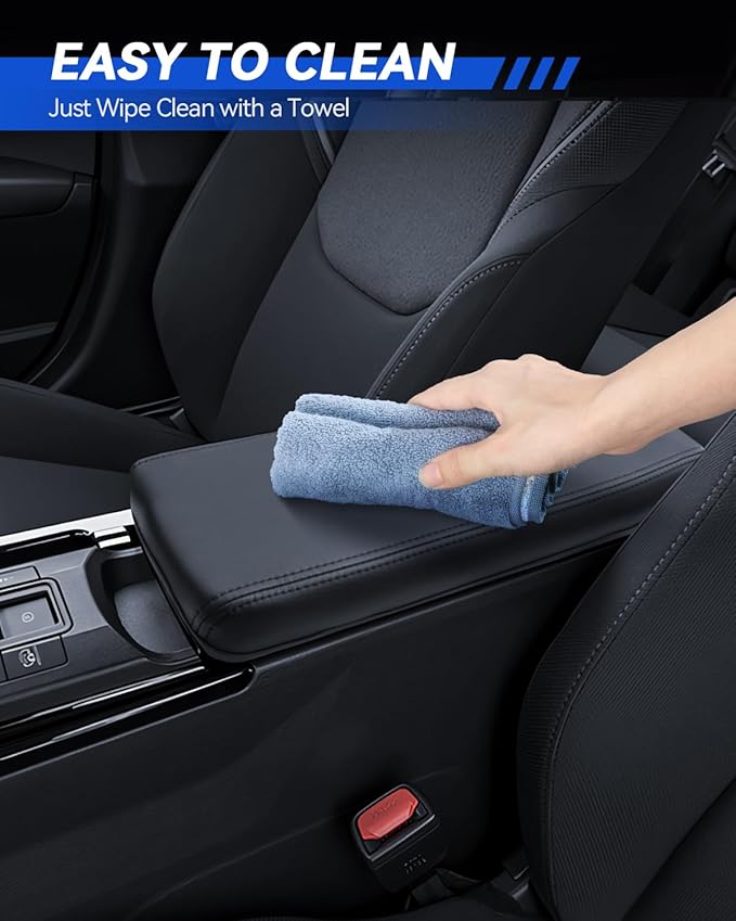 Armrest Cover for 2023 2024 2025 2026 Toyota Prius(LE/XLE/Limited/Nightshade Edition) Accessories Center Console Middle Lid Pad Protector for Car Elbow Rest