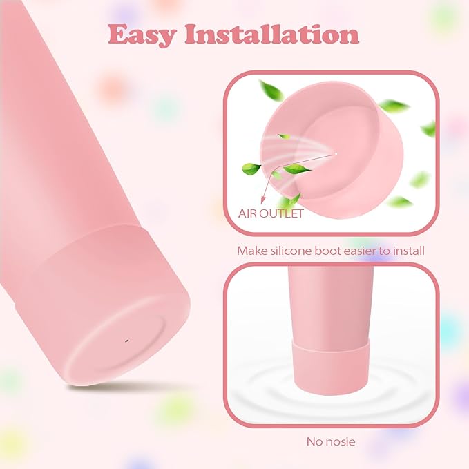 2PCS Silicone Boots for Owala 30oz & 40oz FreeSip Sway Bottles & Tumblers – Non-Slip, Scratch-Resistant, Stability Enhancer for Owala Accessories (Sugar High Pink)