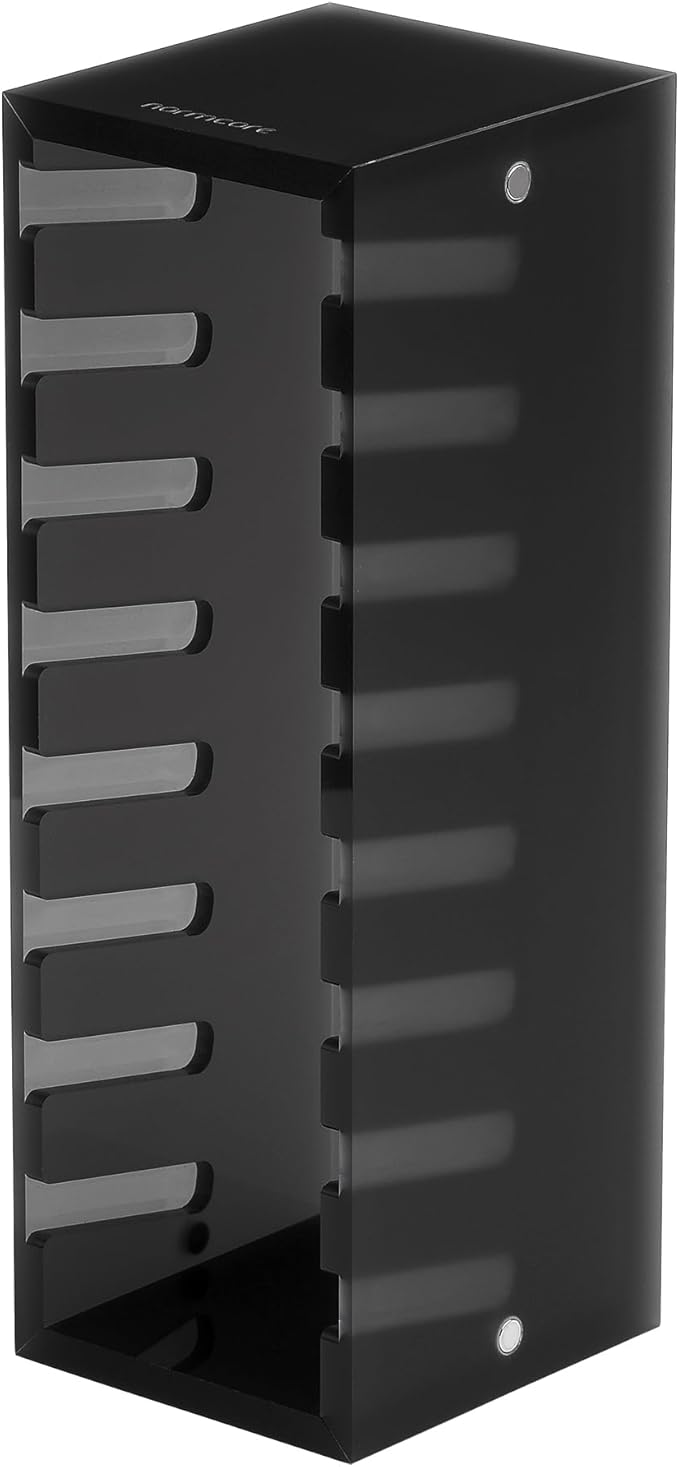 Normcore 54mm Coffee Tamper Base/Puck Screen Storage Holder, Holds 8 Types of Espresso Tamper Base or Puck Screen Rack Acrylic Stand Station for Breville Sage Machine Accessories, Frosted Black
