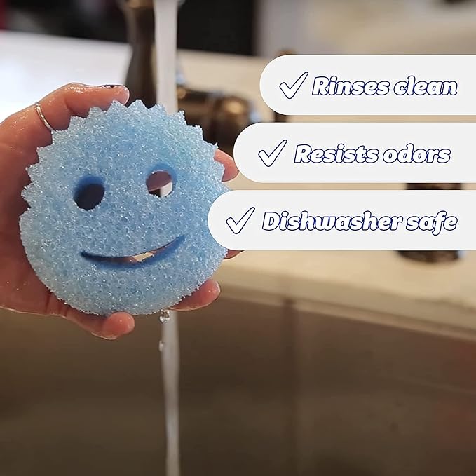 Scrub Daddy Sponges Set - Variety Colors - Scratch-Free Multipurpose Dish Sponge - BPA Free & Made with Polymer Foam - Stain & Odor Resistant Kitchen Sponge (8 Count)