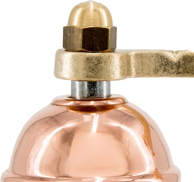 The Original Greek Salt Mill 9 Inch Tall | European Salt Mill Grinder with Crank Handle | Manual Salt Grinder | Salt Refillable - Copper
