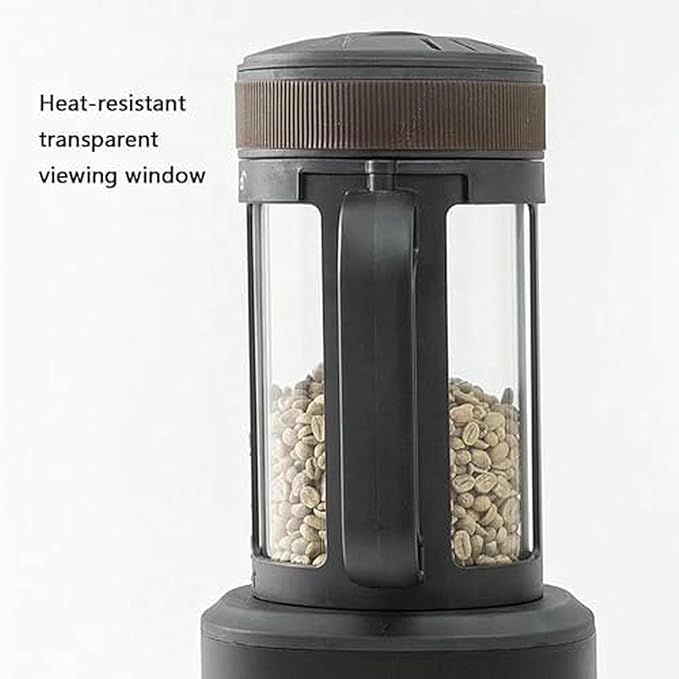 Coffee Roaster Machine, Electric Hot Air Roaster with Adjustable Timer and Air Fan, Roasts 100-400g Coffee Beans, for Coffee Lovers