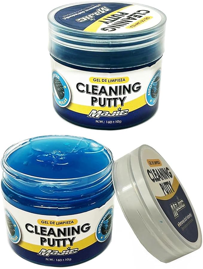 2 Pk Car Cleaning Gel Interior Detailing Auto Putty Dust Crevice Cleaner Slime Dirt Removal Wipe Auto Scratch-Free Reusable Detail Cleaning Tools Household Supplies Multi Purpose