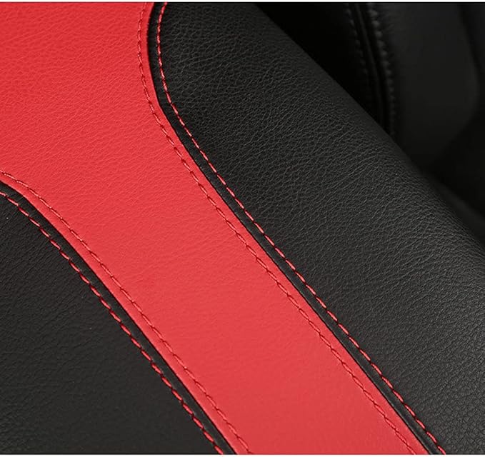 XITER Car Armrest Cover Saver, 1 Pc Center Console Leather Pad Fit for Nissan Rogue 2014-2020, 2017-2022 Rogue Sport Central Console Armrest Box Protector Interior Accessories (Black+Red)