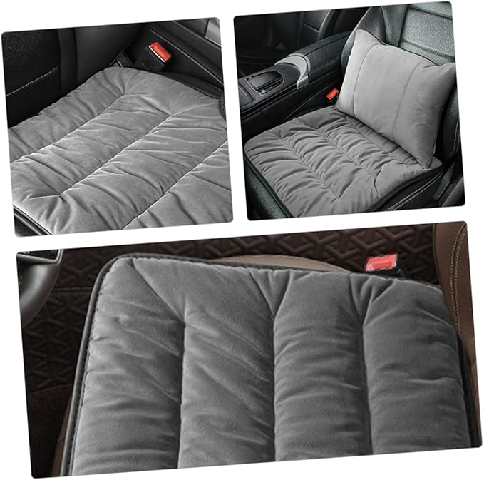 CHILDWEET Soft Plush Travel Car Seat Cushion Lumbar Support for Comfort Antislip Truck Seat Pad