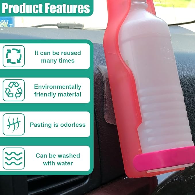 Sticky Gel Pads, Double Sided Adhesive Pads, Removable Traceless Gripping Pad, Washable Reusable Transparent Anti Slip Pad for Car Dashboard Office Home DIY Craft (10PCS)