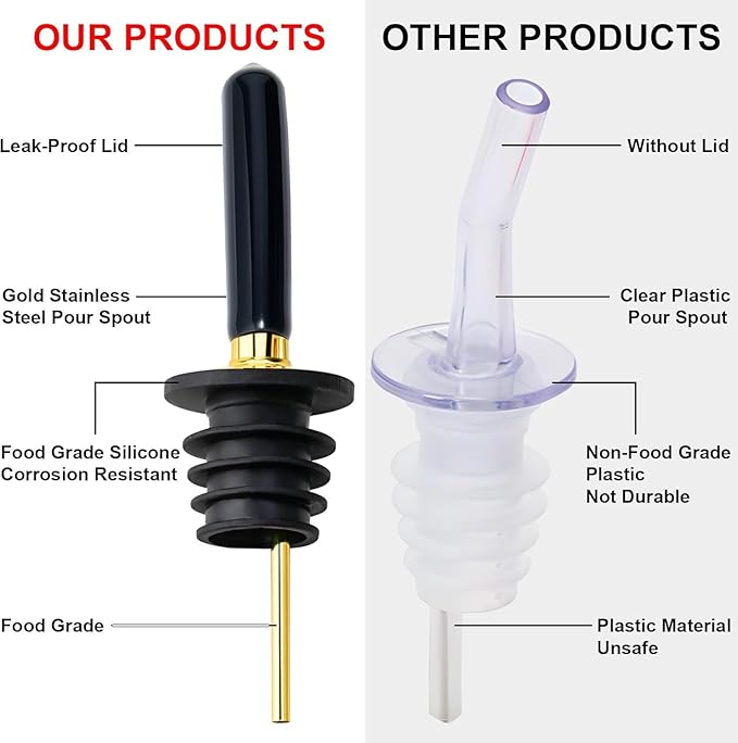 Glass Coffee Syrup Dispenser Bottles Set 2 Pack 7 OZ, Simple Syrup Bottles with Metal Pour Spout, Syrup Dispenser for Coffee Bar Accessories for Maple Honey Syrup Oil and Sauces