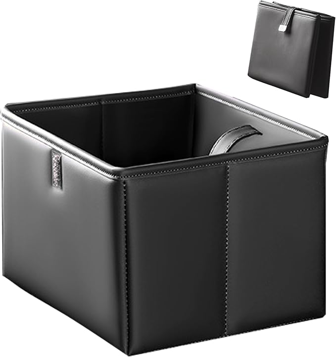 Car Backseat Organizer, Large Capacity Foldable Waterproof and Leak-Proof Garbage Bin Storage Bag, Travel Accessories for Car Interior Organization