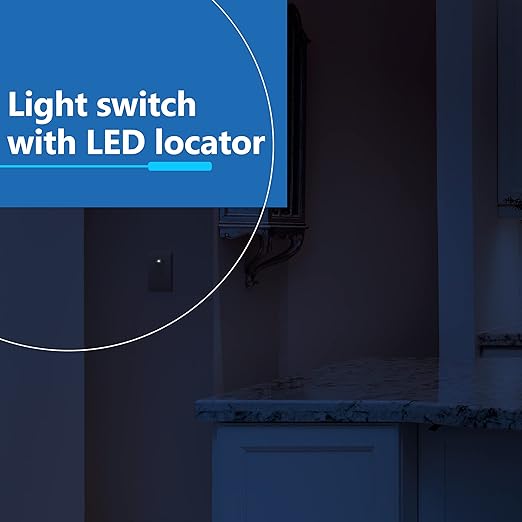 LIDER Minimalist Design Matte Finish Lighted Triple Switch, Combination Frameless Decorator Switch with Locator Light, Ground Terminal, Single Pole, 15A 120-277V, UL Listed, LCS3-1P-NK, Nickel