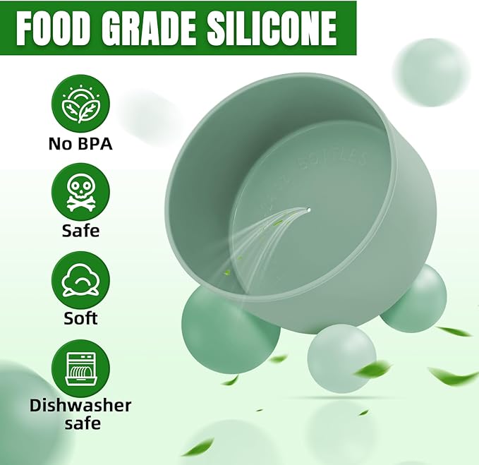 2PCS Silicone Boot Compatible with Owala 30oz & 40oz FreeSip Sway Bottles & Tumblers, Protective Anti-Slip Bottom Cover Sleeve for Freesip Sway Tumbler