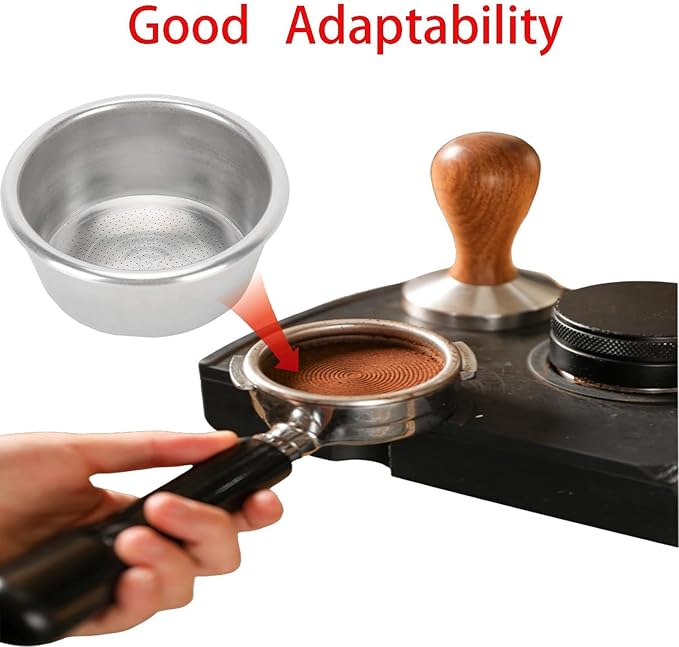 54mm 53mm Coffee Stainless Filter Basket - NeilBee Reusable Coffee Filters Coffee Machine Accessories for Breville 870 Coffee Machines, Microporous Colander Non-Pressurized Portafilter Basket