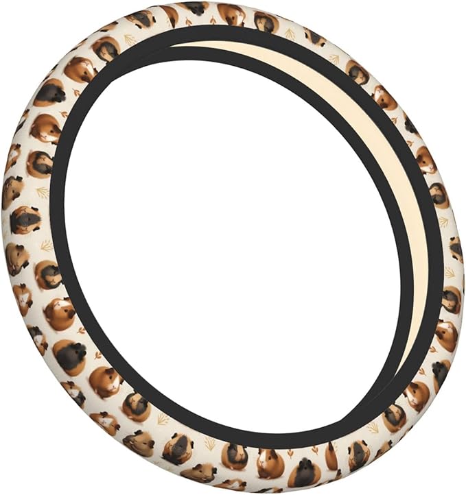 Guinea Pigs Universal Fit Steering Wheel Cover for Car, Truck, and SUV, Durable Steering Wheel Protection