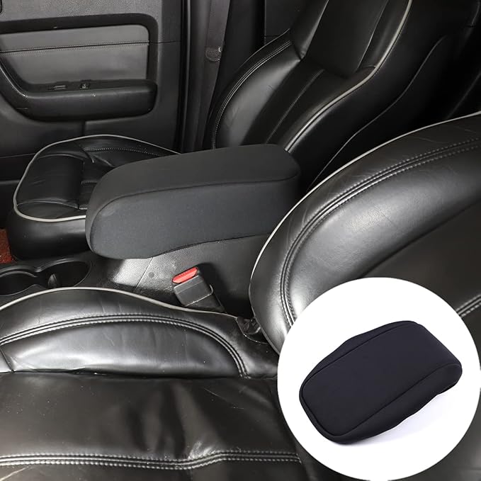 PIUGILH Center Console Armrest Soft Pad Protector Cover for Hummer H3 2005-2009,Cloth Fabric Car Armrest Cushion