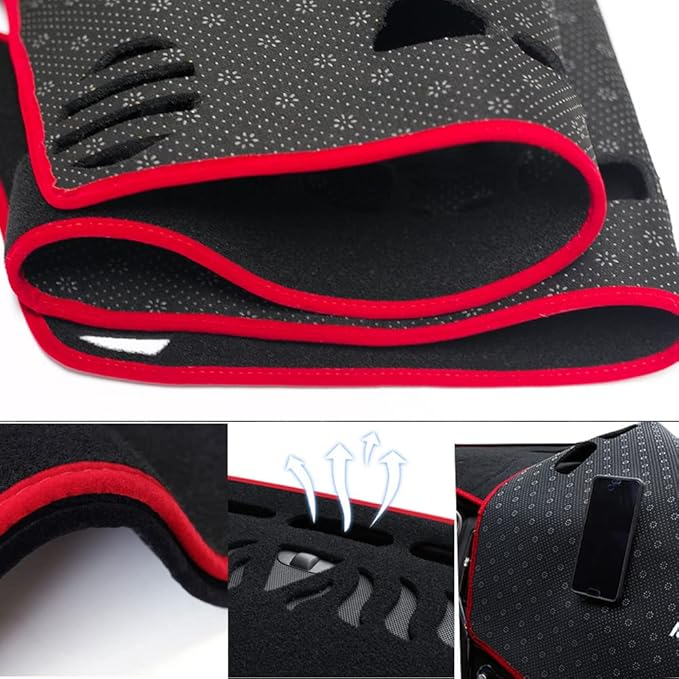 for Buick Verano 2017-2021 Dashboard Cover,Dash Board mat,Car dashmat Dashboard Covers,Interior Dash Board Cover mat,Red