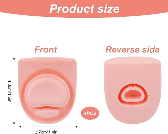 4pcs Replacement Stopper Compatible with Owala FreeSip 24oz 32oz, Water Bottle Top Lid Gasket for Owala 19/24/32/40oz Seal Bottle Cap Mouth Stopper Part Silicone Plug Accessories BPA-Free (Pink)