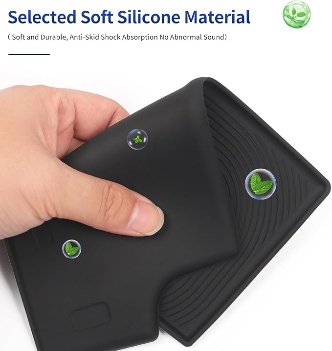 Car Wireless Charger Silica Gel Pad Suitable for 2016-2023 Toyota Tacoma Mobile Phone Charging Non-Slip Mat Interior Modification Accessories (Wireless Charger Pad -Not a Charging Device)