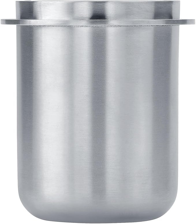 Normcore 58mm Portafilter Dosing Cup, Espresso Coffee Dosing Cup, Mirror-polished Inside, 304 Stainless Steel, Compatible with 58mm Portafilters, Brushed Silver