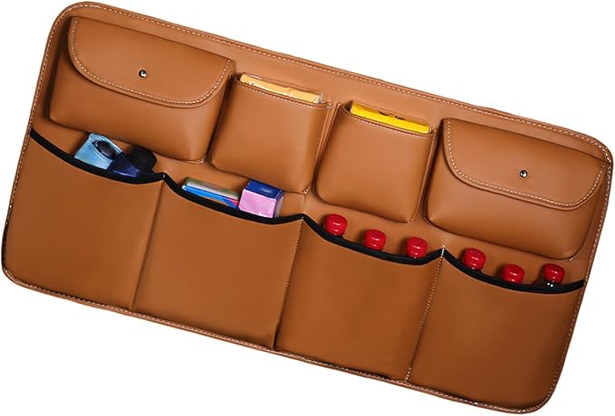 PU Cloth Automotive Organizers Quick Installation Hanging Pocket Fabric Storage Bag for Trip Storage Bag