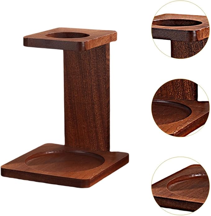 Coffee Filter Cup Stand Coffee Dripper Stand Wooden Stable Practical Pour Over Coffee Dripper Rack for Hotel Dorm Tea House, Style B