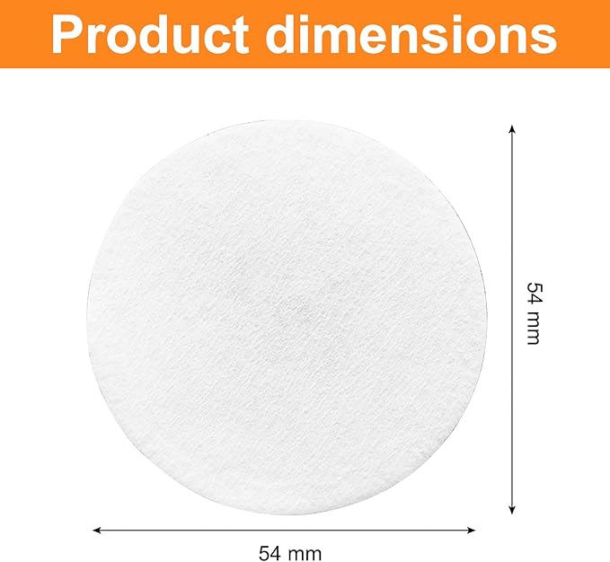 54mm Coffee Paper Filters, 500 Pcs Espresso Filter Papers for Portafilter Machines, 2.12 Inch Disposable Round Puck Screen Compatible with Standard Espresso Makers