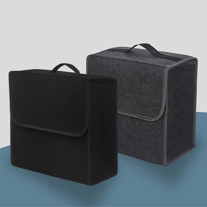Car Trunk Storage Organize Felt Multiple Pocket Toolbag Practical Car Accessory Organize Bag for Keeping Auto Gear Tidy