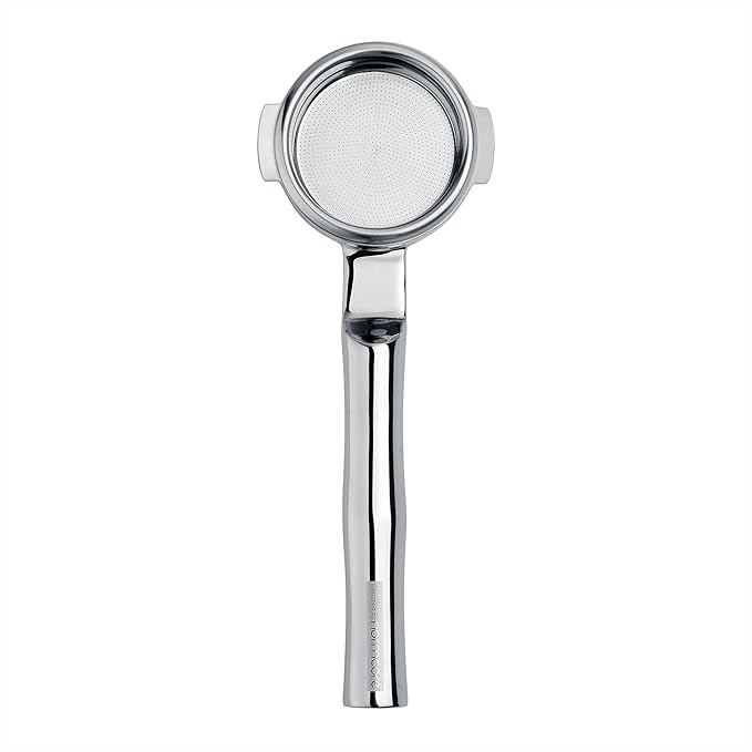 Normcore 58mm All Stainless Steel 180° Horizontal Lay-Flat Bottomless Portafilter - Fits La Marzocco Home Espresso Machines - 18g High Extraction Basket, Includes Puck Screen, 200 Papers Filter