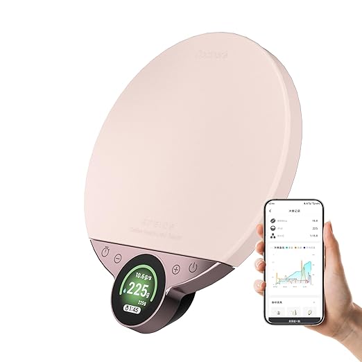 Cocinare Balance Pro 0.1g Precision Coffee Scale, 3.5kg Digital with Timer Kitchen Scale for Coffee & Food, App Control (Pink)