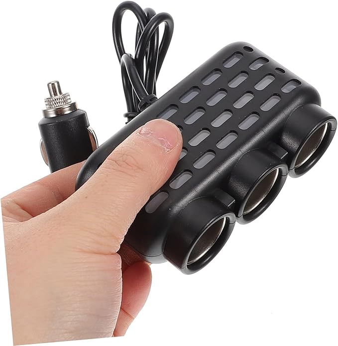 Alipis Car Charger Cars Car Adapter for Plug Outlet Car Outlet Cool Car Accessories Car Gadgets Car Accessories for Converter Car Mobile Phone Automobile Chargers Metal Black