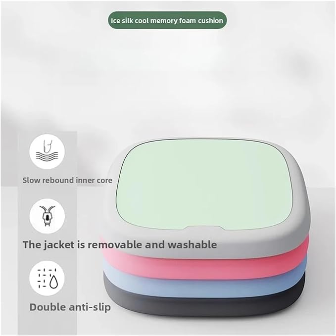 Memory Foam Car Seat Cushions with Lumbar Support - Cool and Breathable Comfort for Car and Office Use(B,40x40cm)