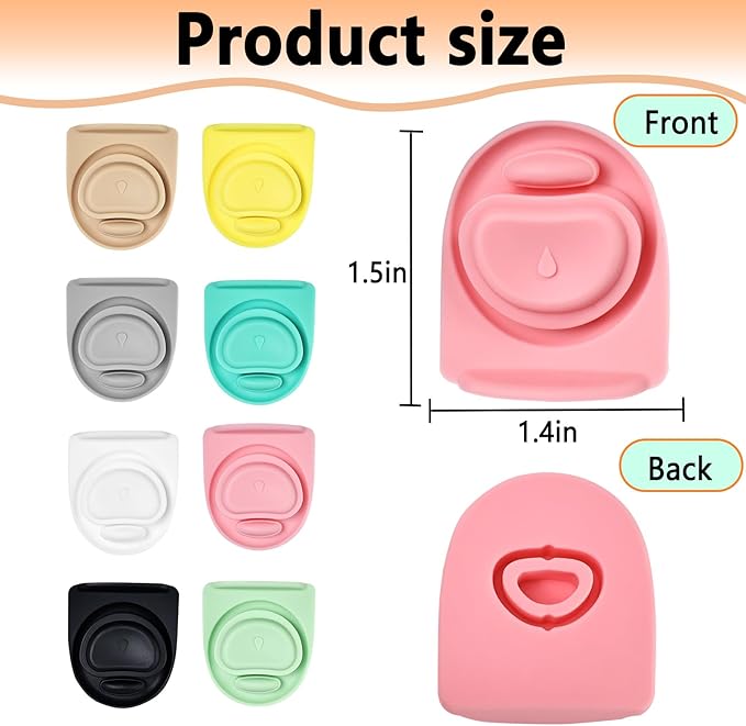 4PCS Replacement Silicone Rubber Seal for Owala FreeSip, Gasket Stopper Compatible with Owala Water Bottle Lid Parts 16/19/24/32/40oz, Leakproof, BPA-Free, Gasket Only