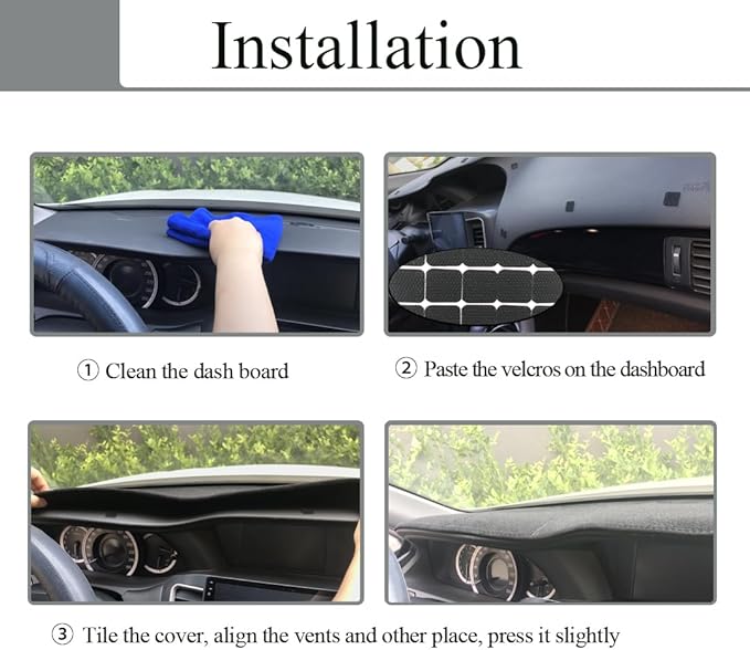 Dash Cover Mat Custom Fit for Toyota Corolla Dashboard Pad Cap Carpet Protector K264 (Darkgray)