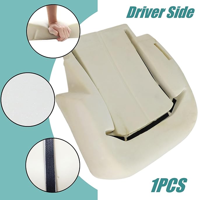 NLQR Replacement Driver Bottom Foam Seat Cushion 40/20/40 Compatible with Chevy Silverado Tahoe Suburban Avalanche Compatible with GMC Sierra Yukon 1999 2000 2001 2002