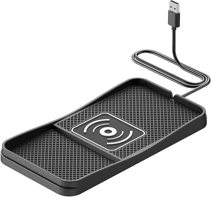 Car Wireless Charger Pad for Chevrolet Venture Uplander 2000-2008, Fast Car Wireless Charging Pad for Car Center Console, Non Slip Charging Mat,1M-USB