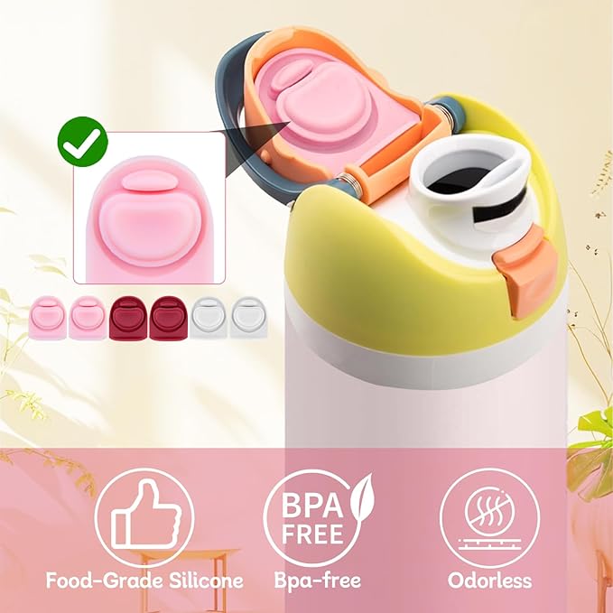 6 Pcs Replacement Seal Stopper Compatible with Owala FreeSip 16oz 32oz,Bottle Top Gasket Lid for Owala 16/19/24/32/40oz Seal Mouth Cap Silicone Stopper Parts Insert Accessories（3 colors 6）